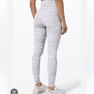 Lululemon Gray Camouflage Leggings
